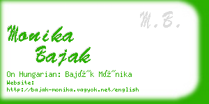 monika bajak business card